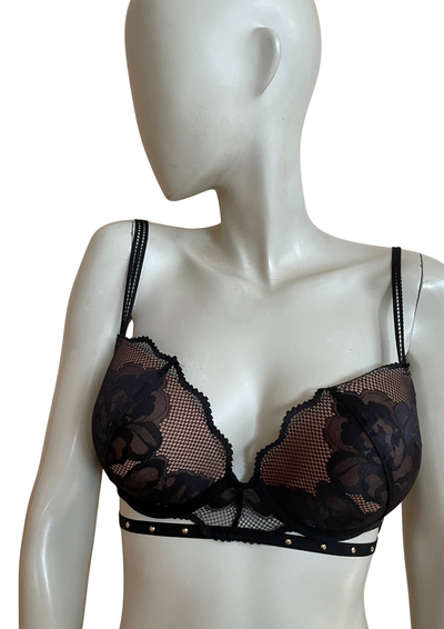 🌹 Soutien-gorge push-up noir – 90D (Neuf) 🖤✨