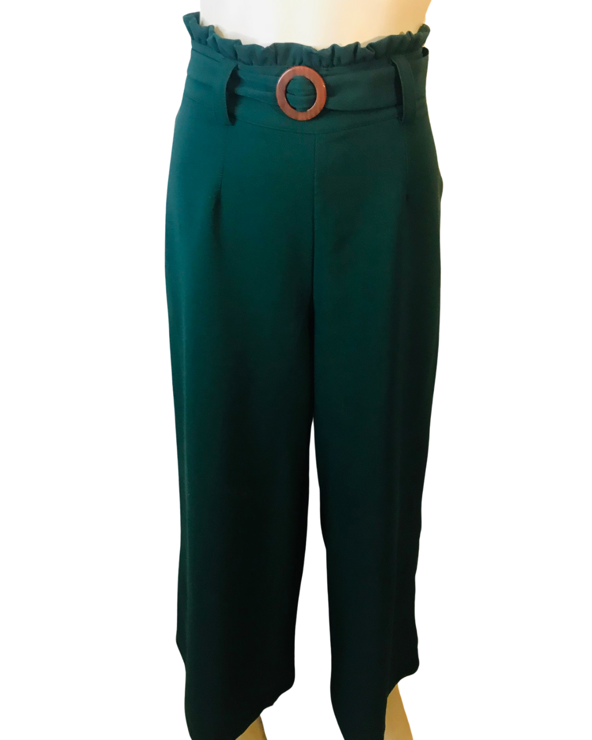 Pantalon vert taille haute Taille 36