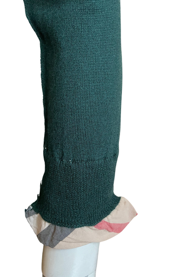 🧶 Pul en Laine Mérinos – Vert Émeraude Taille 36 💚✨