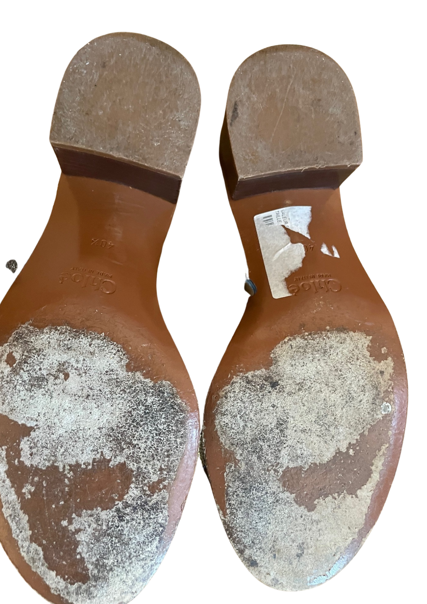 🌟 Sandales à talons en cuir multicolores Pointure 40.5 🌟