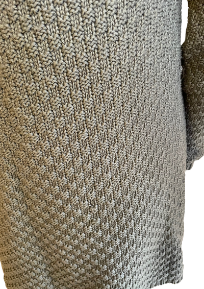 🧶 Gilet long en maille – Élégance décontractée gris Taille 38 ✨