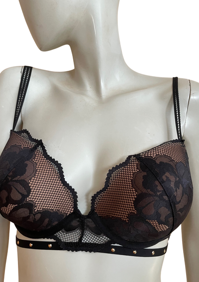 🌹 Soutien-gorge push-up noir – 90D (Neuf) 🖤✨