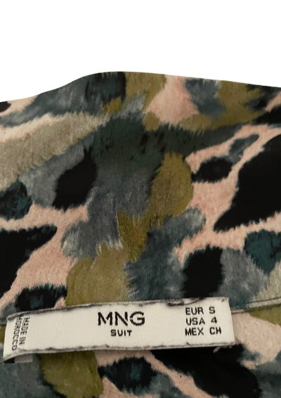 🌿 Chemisier imprimé camouflage  – Taille 36  💚✨