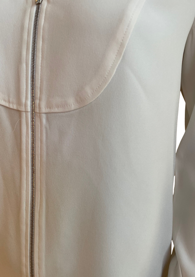✨ Blouse zippée crème – Taille 40 ✨