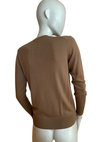 ✨ Pull 100% laine marron — Taille 38 🧶🤎