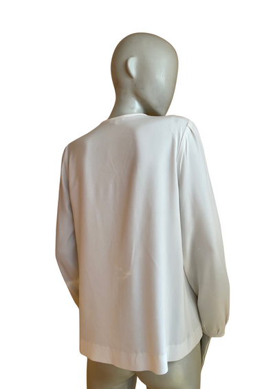 ✨ Blouse zippée crème – Taille 40 ✨