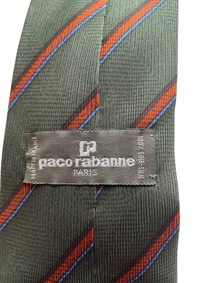 🎩 Cravate rayée en soie Élégance intemporelle ✨