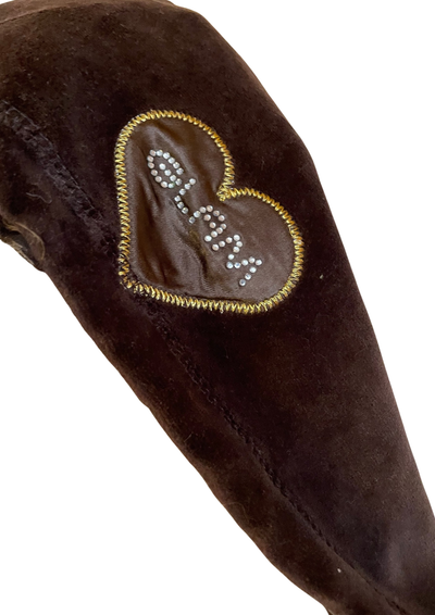 ✨ Veste à capuche en velours chocolat “GLAM” Taille 40 💎