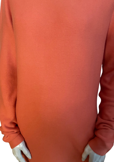 🧡 Pull orange – Col rond manches longues Taille 38 🧡