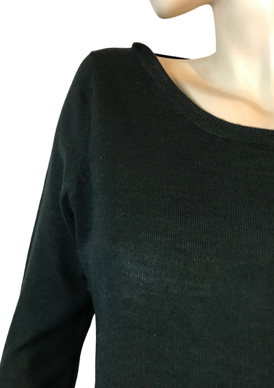 Pull vert foncé avec nœuds dans le dos Taille 36