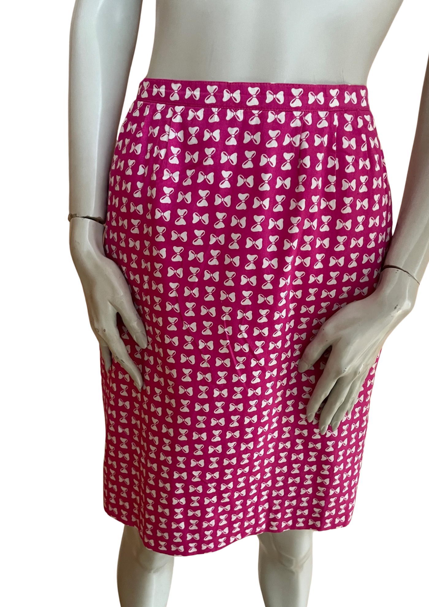 💥 Jupe à motifs noeuds papillon rose Taille 38 💥