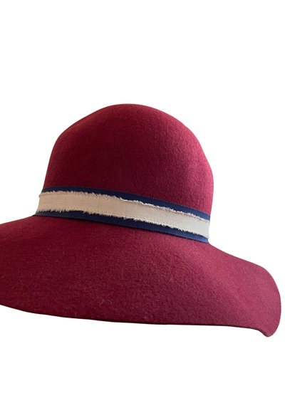 🎩 Chapeau bordeaux 🇫🇷 – Élégance made in France Taille 59