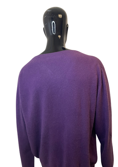 💥 Pull en cachemire violet Taille XXL 💥