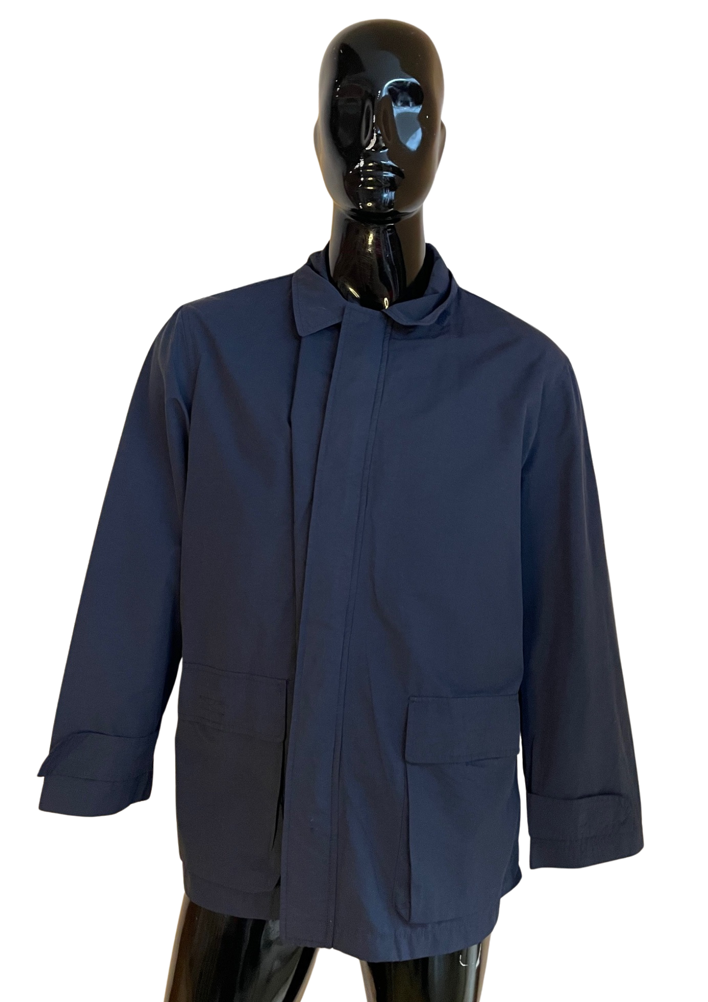 🧥 Veste imperméable – Élégance urbaine marine Taille L 💙☔
