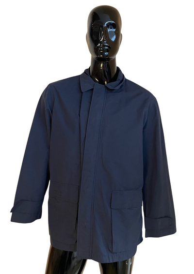🧥 Veste imperméable – Élégance urbaine marine Taille L 💙☔