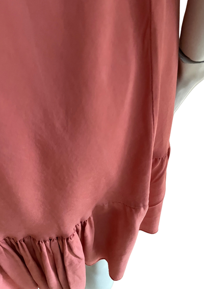 👗 Robe en lyocell rouge Taille Unique 👗