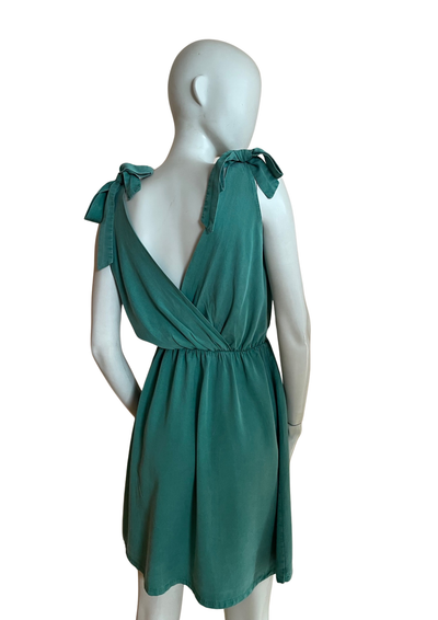🌟 Robe en lyocell vert émeraude Taille 38 🌟