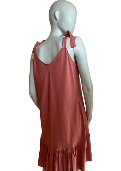 👗 Robe en lyocell rouge Taille Unique 👗