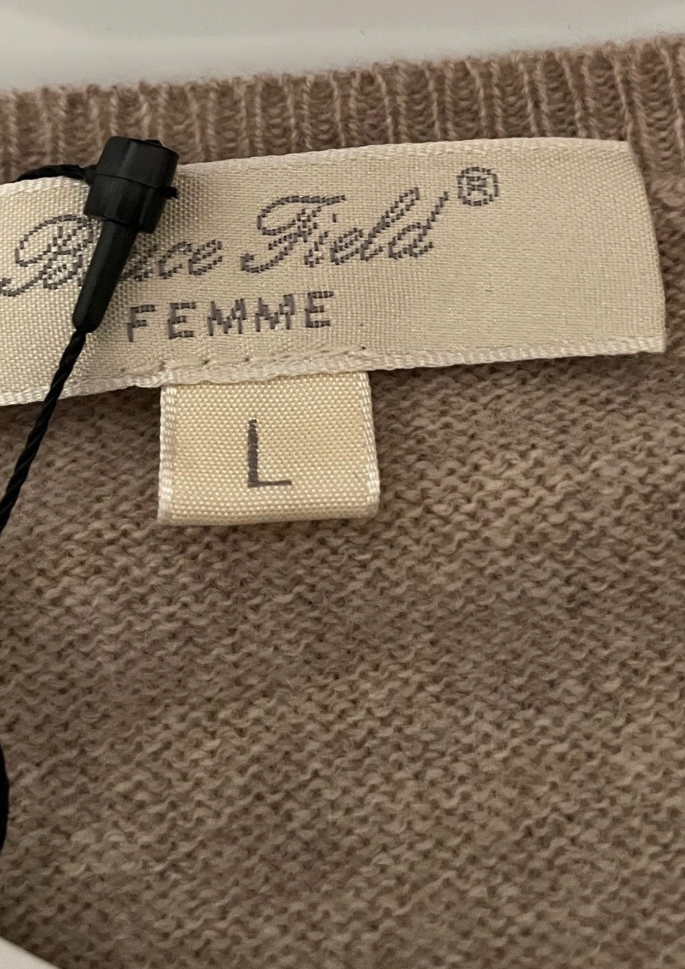 🧶 Pull laine & cachemire Beige – Taille 40 👌