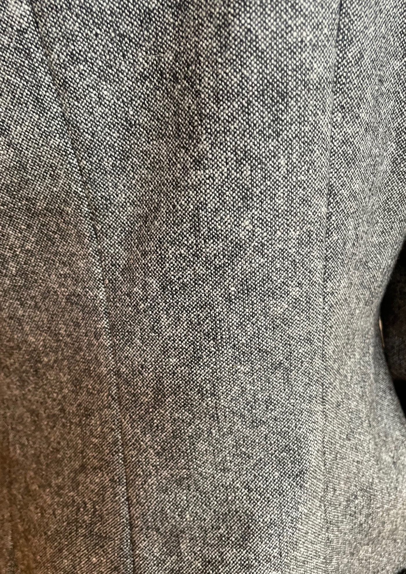 🧥 Veste Tailleur Grise Chic à Détails Contrastants – Taille 40