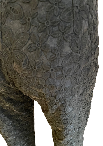 🖤 Pantalon en dentelle florale – Taille 40 🌸✨