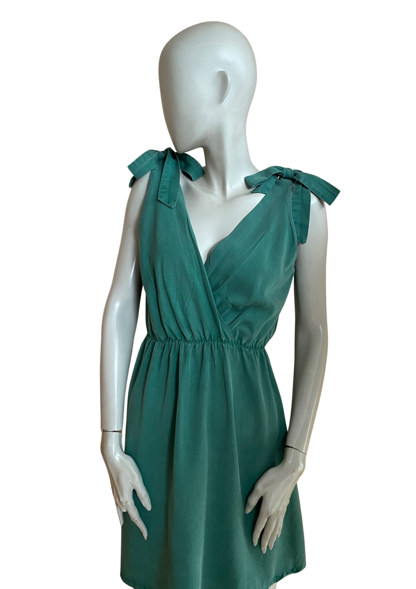 🌟 Robe en lyocell vert émeraude Taille 38 🌟