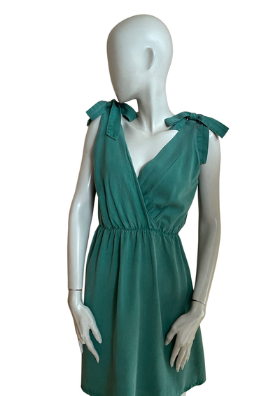 🌟 Robe en lyocell vert émeraude Taille 38 🌟