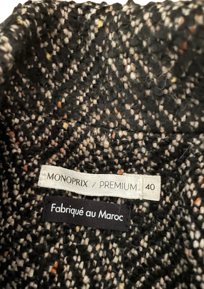 🧥✨ Manteau Chevron en laine – Taille 40