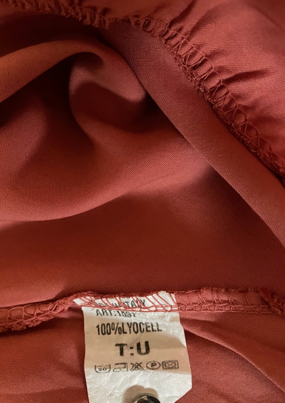 👗 Robe en lyocell rouge Taille Unique 👗