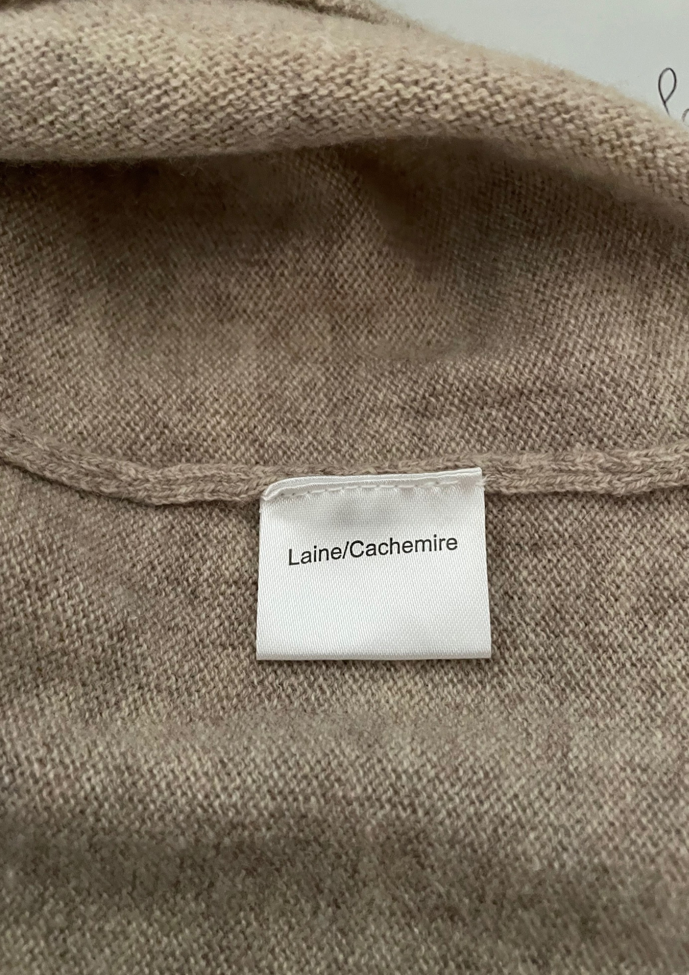 🧶 Pull laine & cachemire Beige – Taille 40 👌