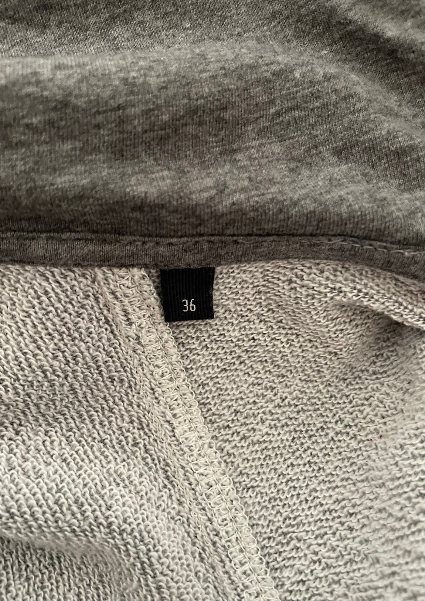 Veste à capuche  🧥 – Gris chiné, confort Taille M