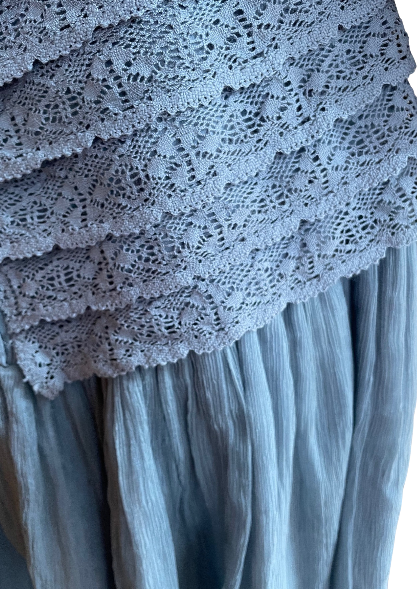 🌟 Robe en soie bleue Taille 38 🌟