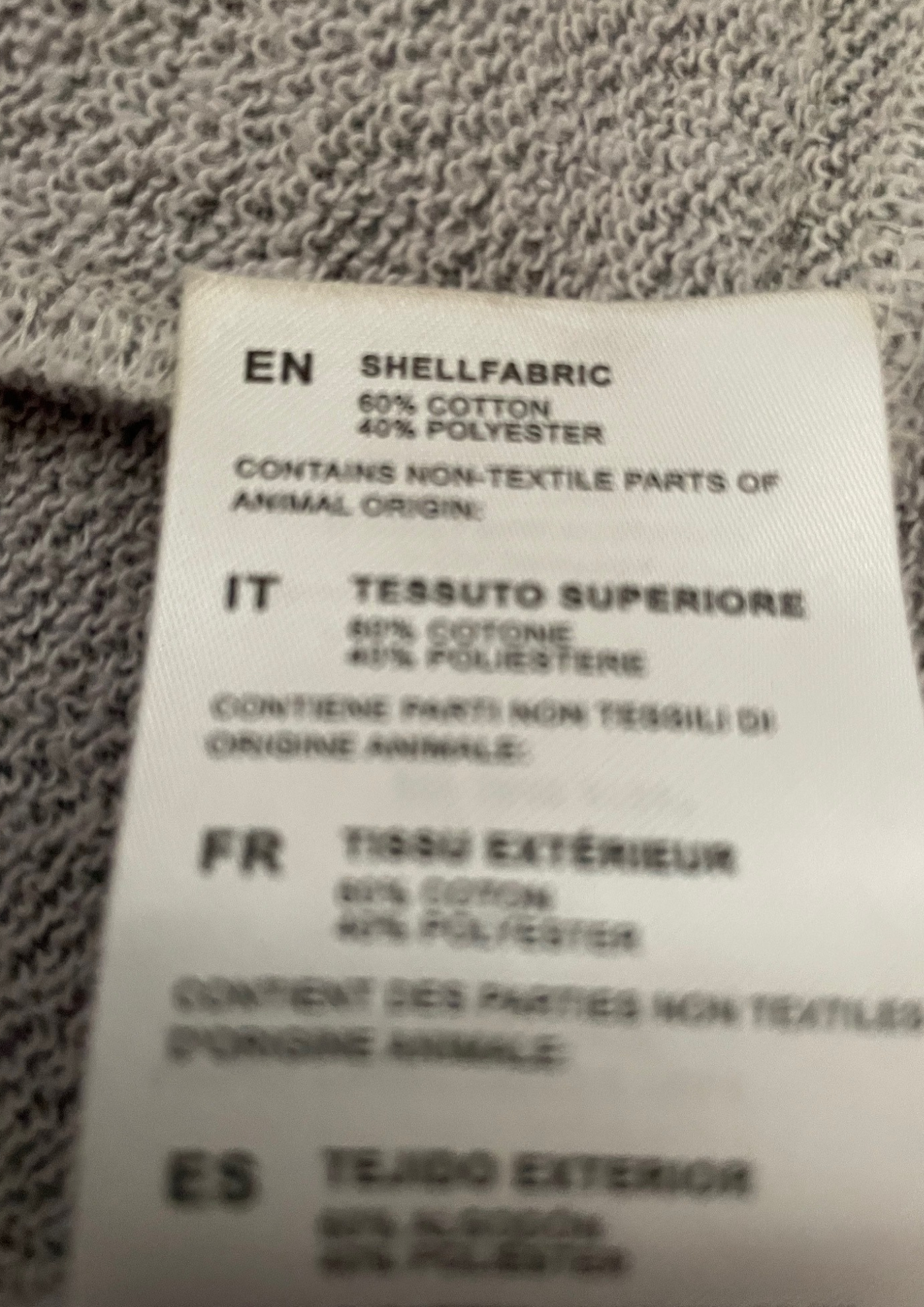 Veste à capuche  🧥 – Gris chiné, confort Taille M