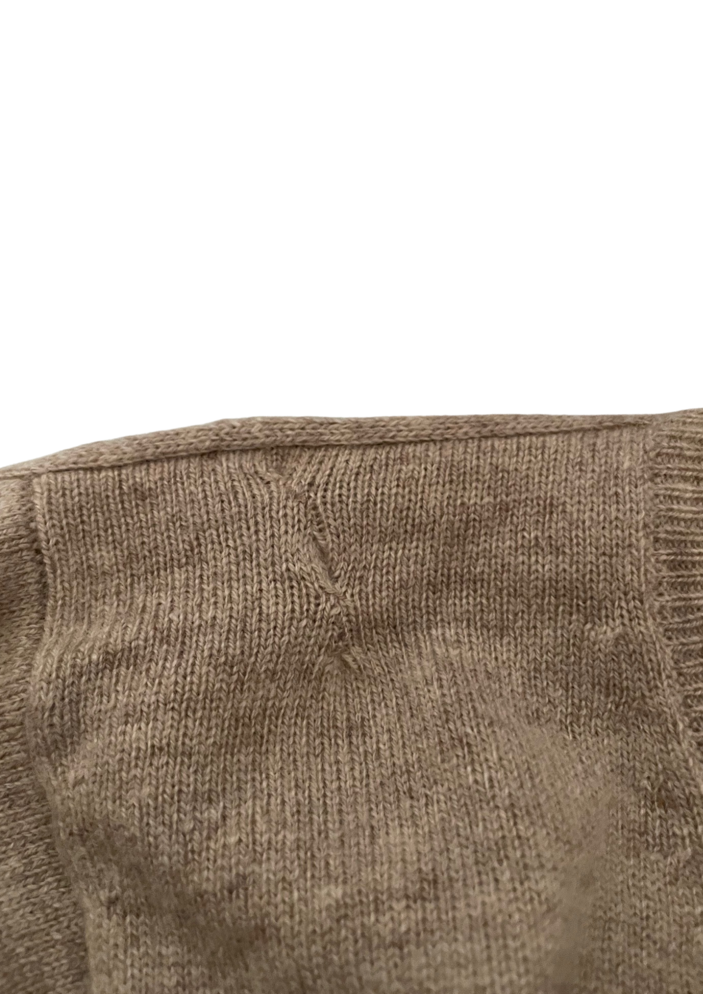 🧶 Pull laine & cachemire Beige – Taille 40 👌