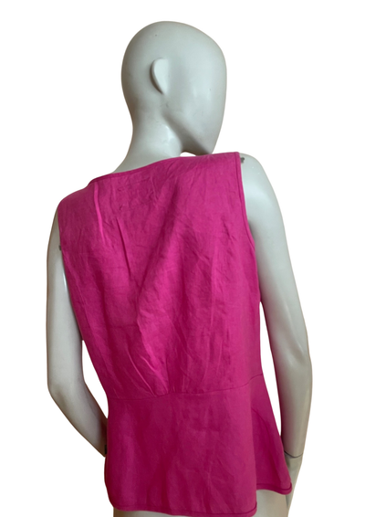 🌺 Top en lin rose Taille 36 🌺