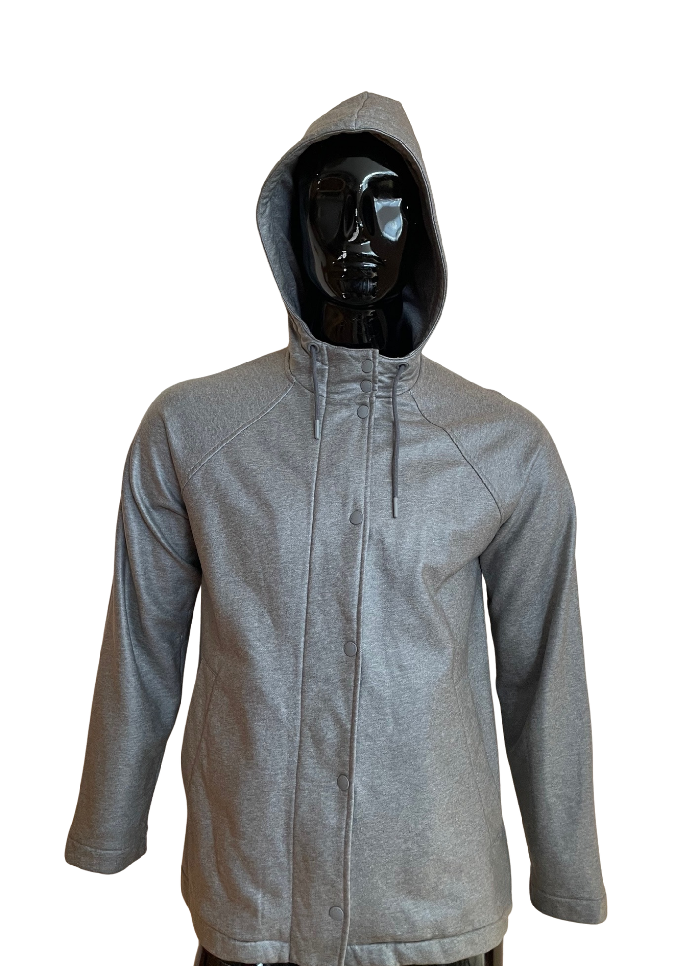 Veste à capuche  🧥 – Gris chiné, confort Taille M