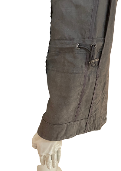Veste saharienne en lin gris – Taille 46 🌿✨