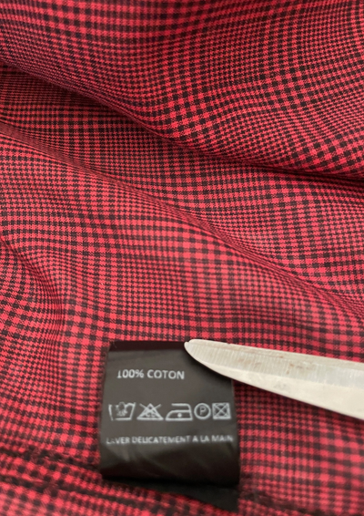 ✨ Chemise Femme à Carreaux Rouge & Noir Taille 38✨