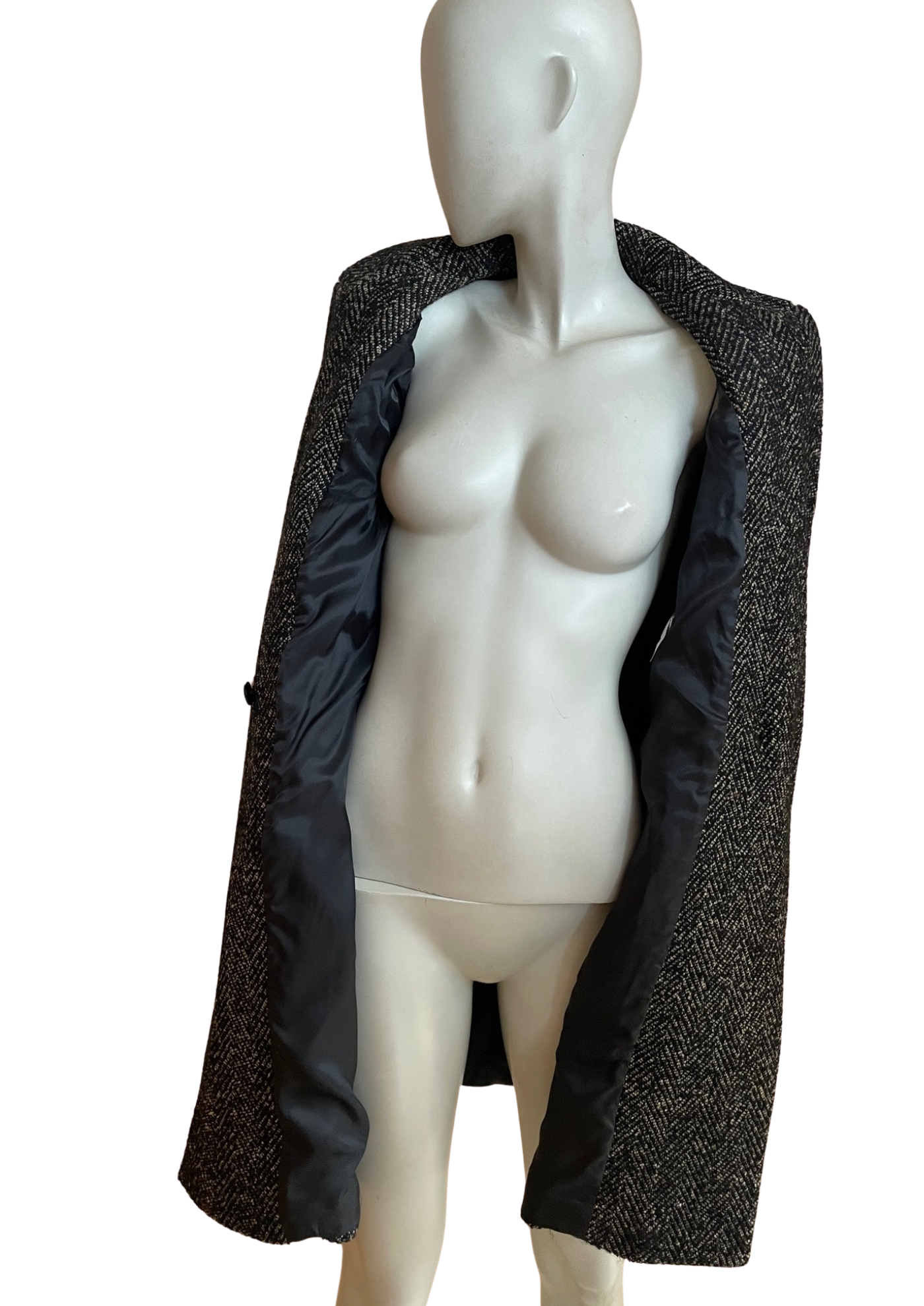 🧥✨ Manteau Chevron en laine – Taille 40