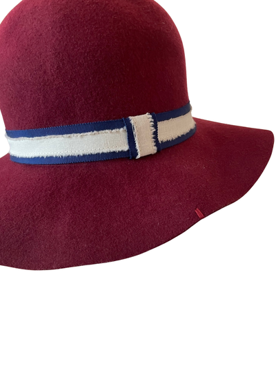 🎩 Chapeau bordeaux 🇫🇷 – Élégance made in France Taille 59