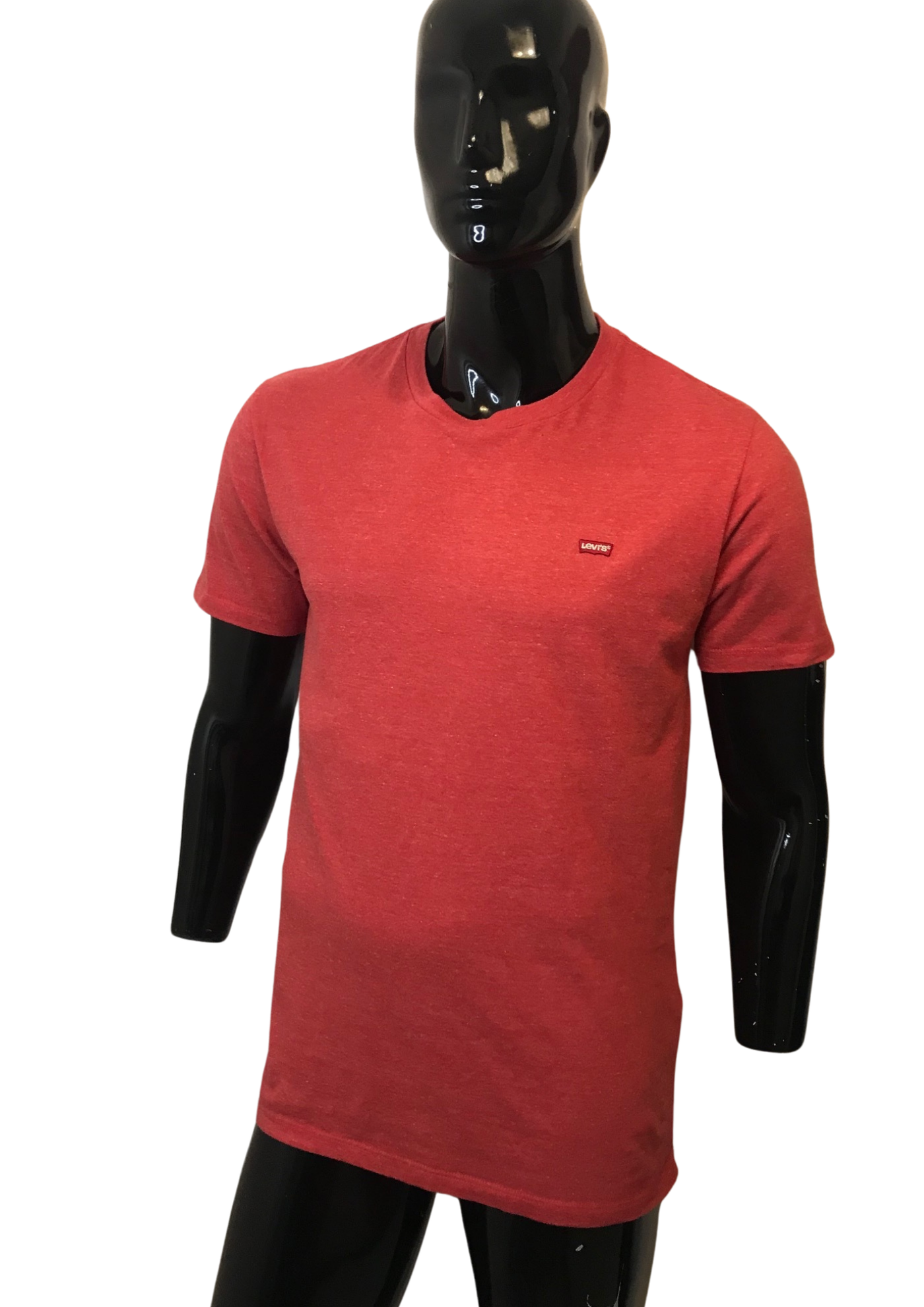 T-shirt rouge chiné – Taille M 🔴👕