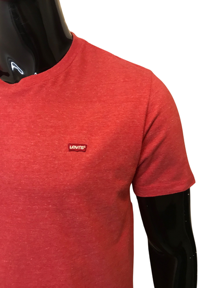 T-shirt rouge chiné – Taille M 🔴👕