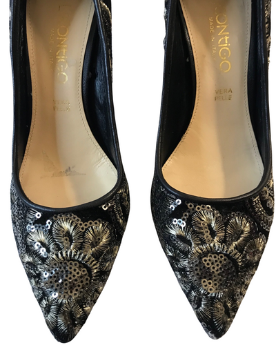 Escarpins en velours et sequins Pointure 35
