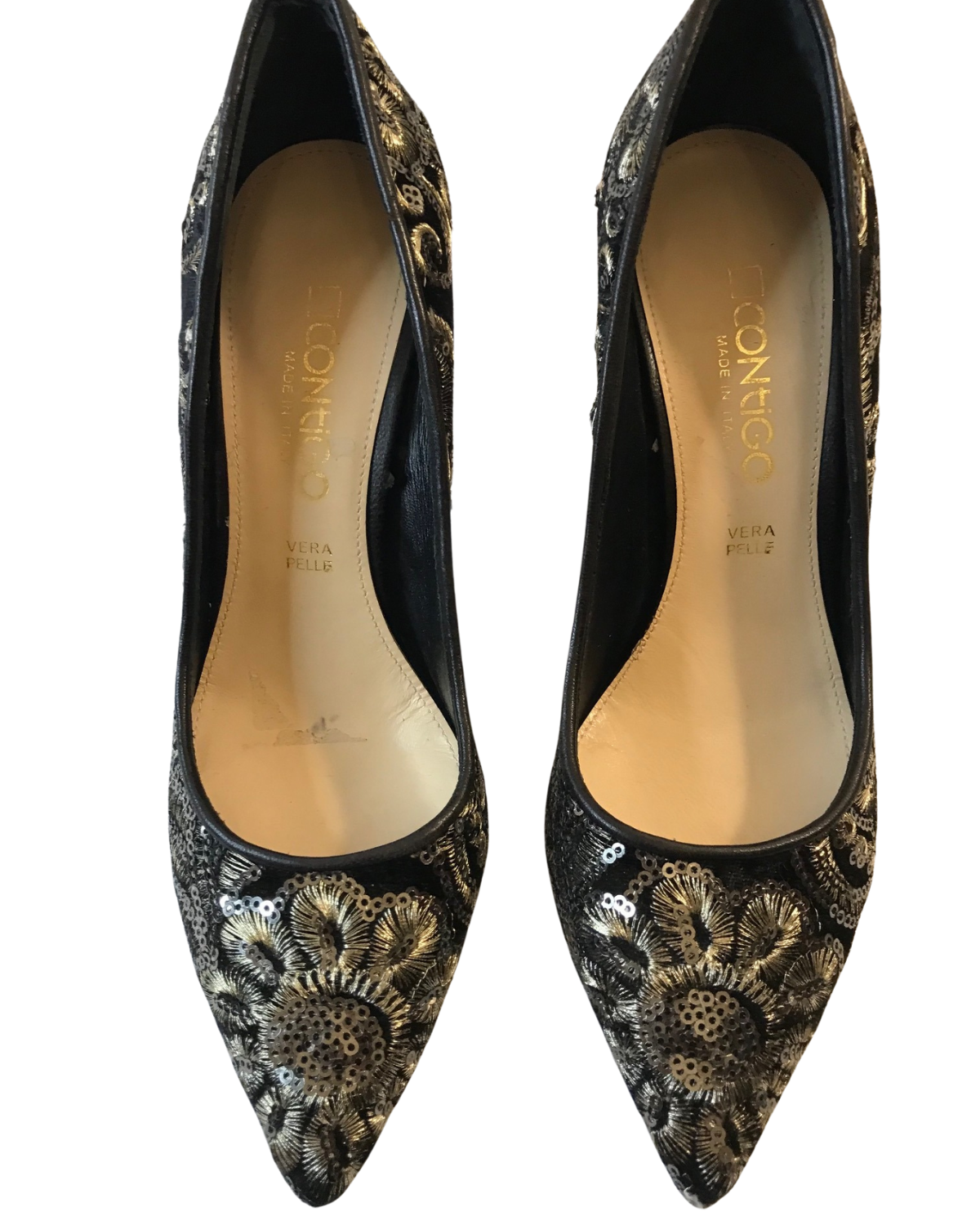 Escarpins en velours et sequins Pointure 35