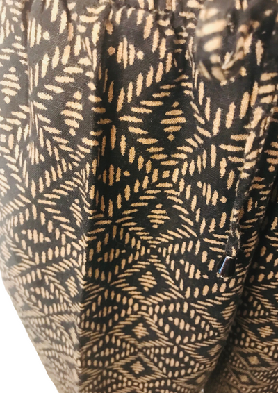 Pantalon à motifs 100% Lin Taille 46