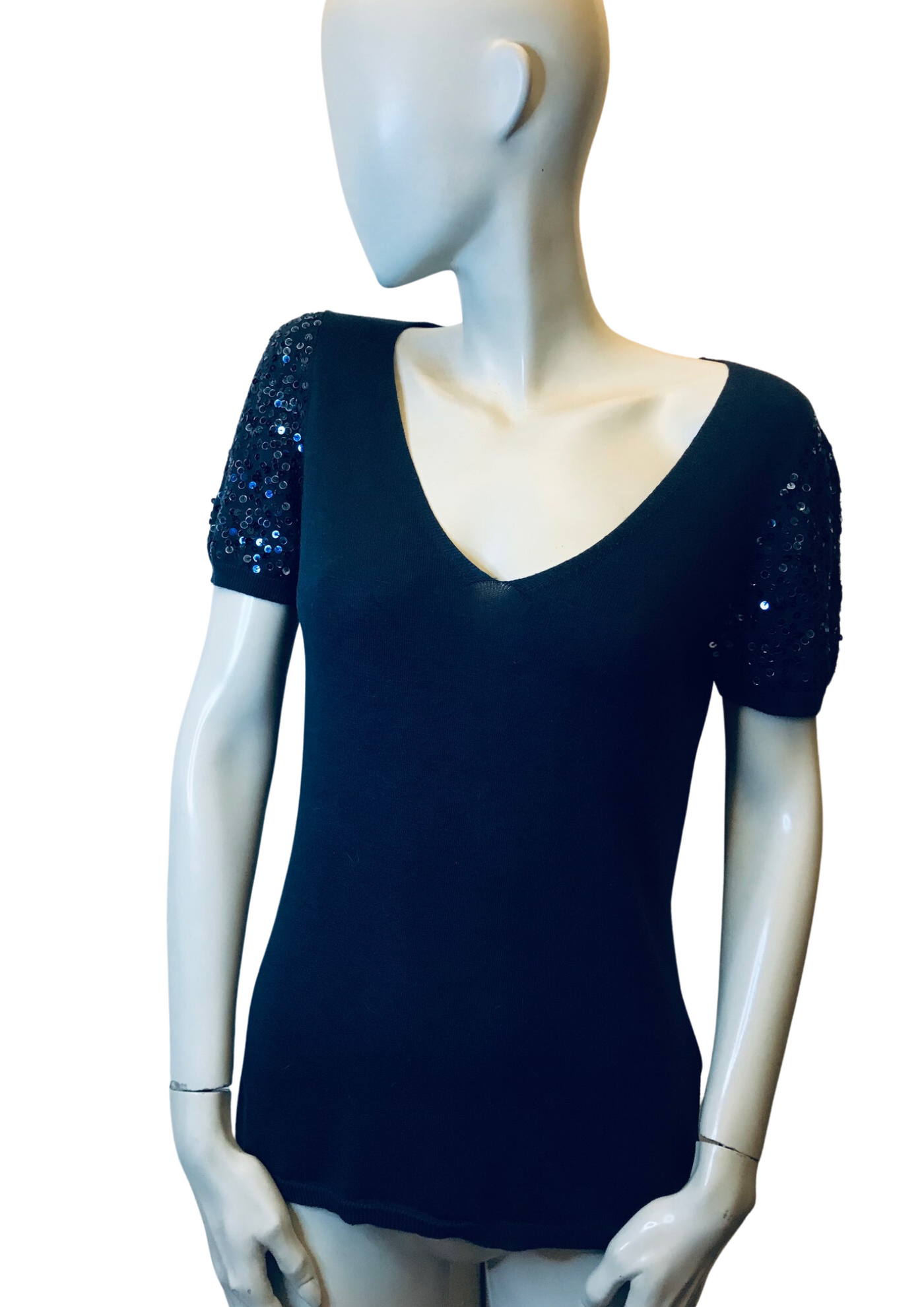 Tee-shirt à manches pailletées Taille 38