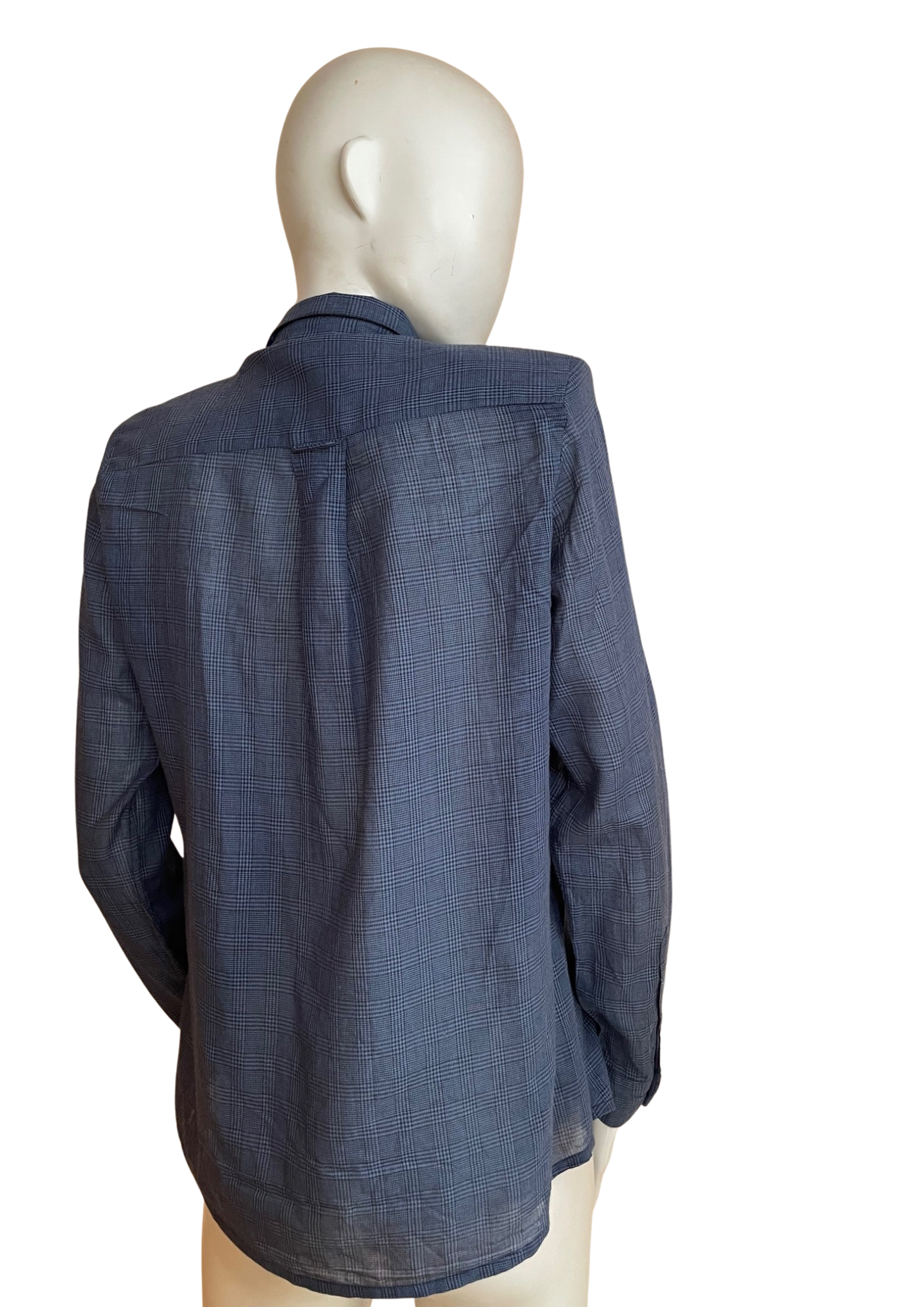 👔💙 Chemise femme  à carreaux bleus – Chic & effortless Taille 38