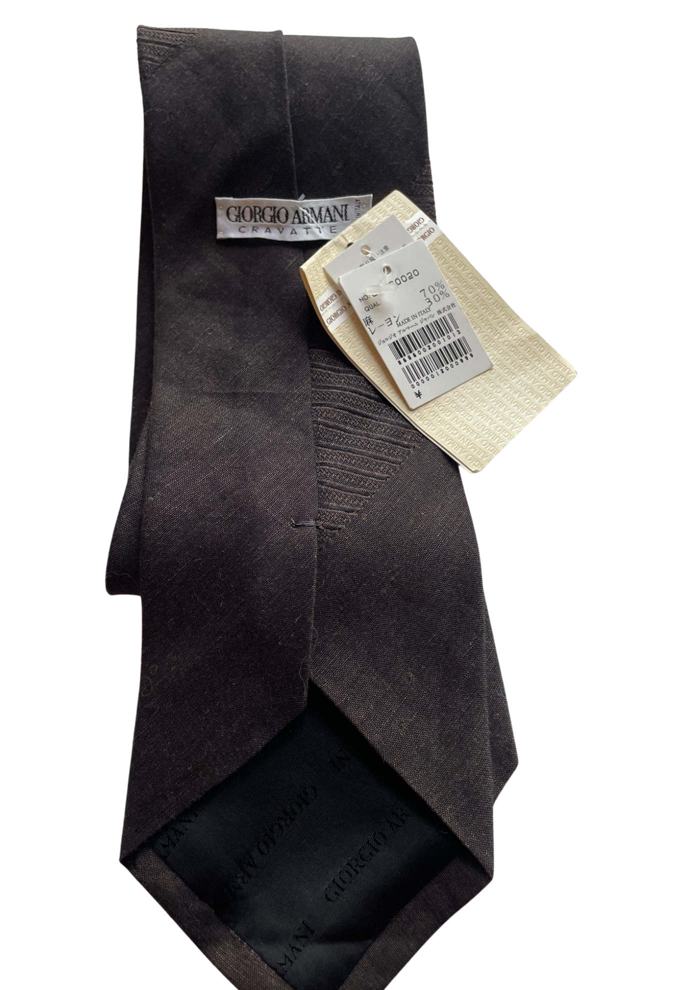 Cravate  Élégance Italienne Motif ton sur ton (Neuve)