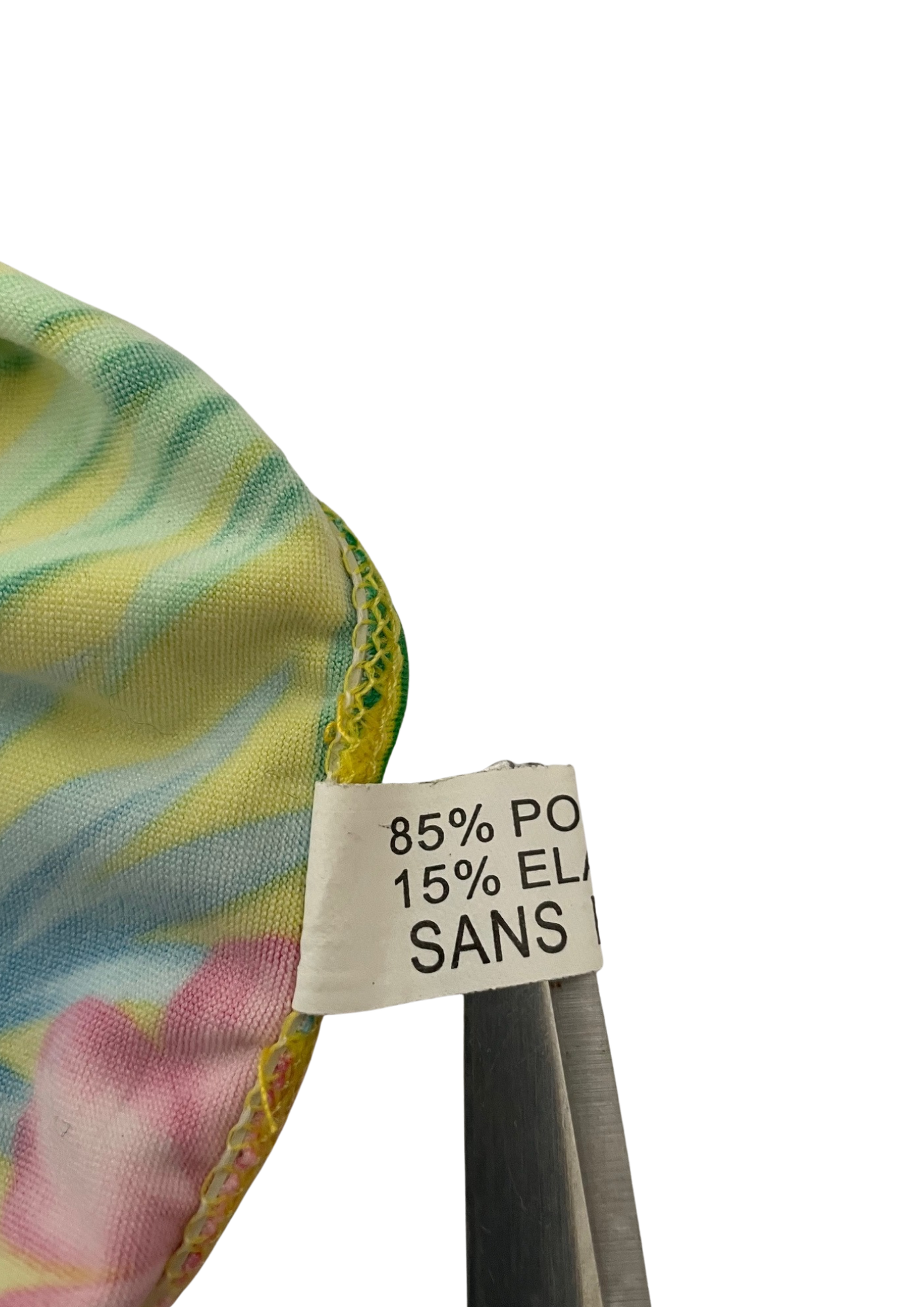 🏖️ Bikini Tropical Jaune & Rose – Taille S 🌺