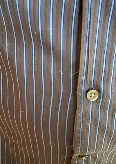 Chemise rayée bleu nuit & ciel 👔💙 – Taille S